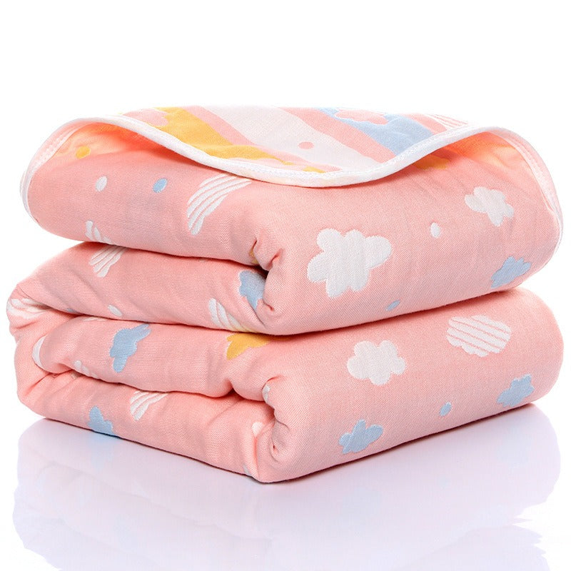 6‑Layer Baby Gauze Blanket – Soft Muslin Bath Towel & Multi‑Use Swaddle | 110×110 & 120×150 cm