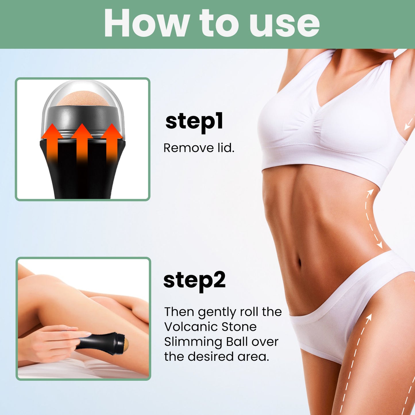 Volcanic Stone Body Shaping Ball - Massage Roller for Muscle Toning & Slimming