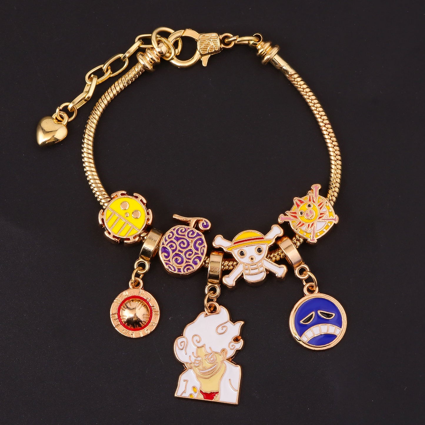 One Piece Luffy Gear 5 Nika Metal Bracelet - Anime Jewelry