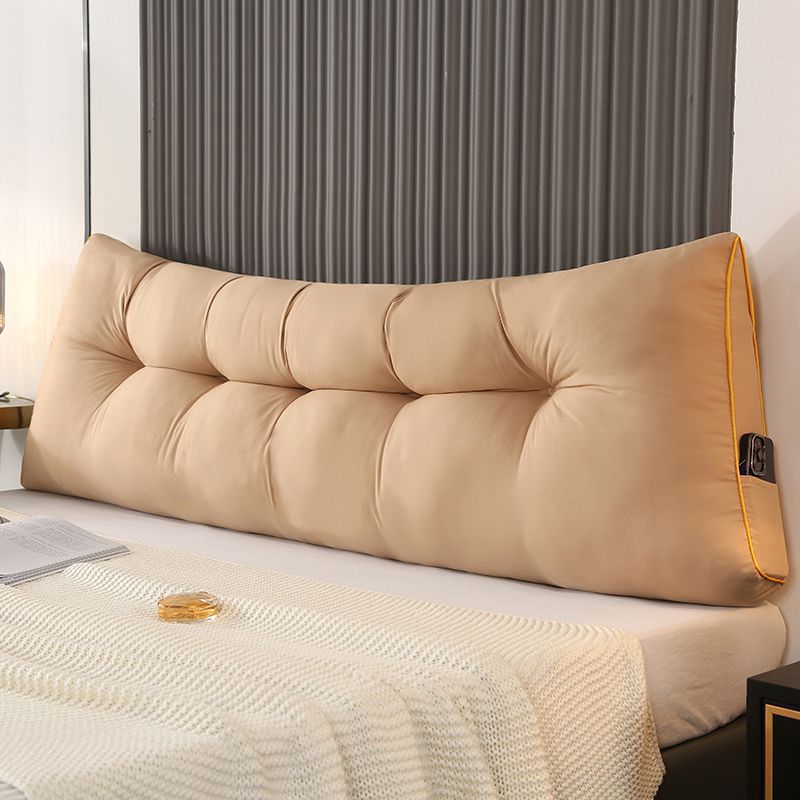 Fluffy Feather-Cotton Backrest - Triangular Bed Cushion | Reading Pillow