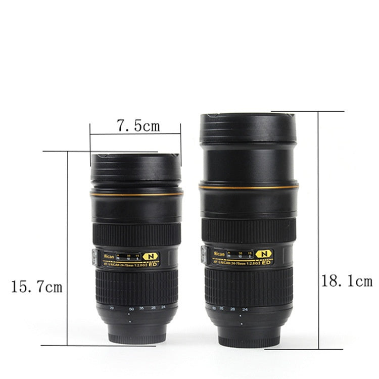 Camera Lens Coffee Mug - Stainless Steel Photographer Gift Cup | DSLR Lens Design