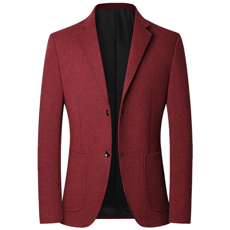 Men’s Casual Suit Jacket – Classic Single-Breasted Dad Style (Multiple Colors)