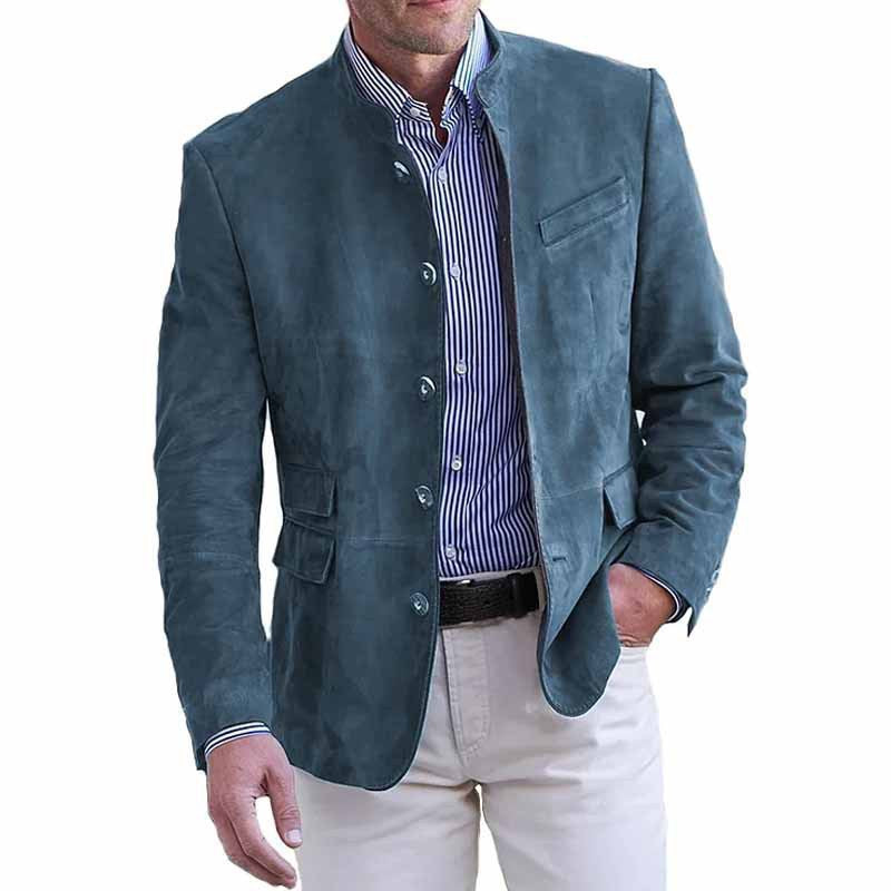 Men’s Suede Casual Jacket – Autumn & Winter Lightweight Coat (S–3XL)