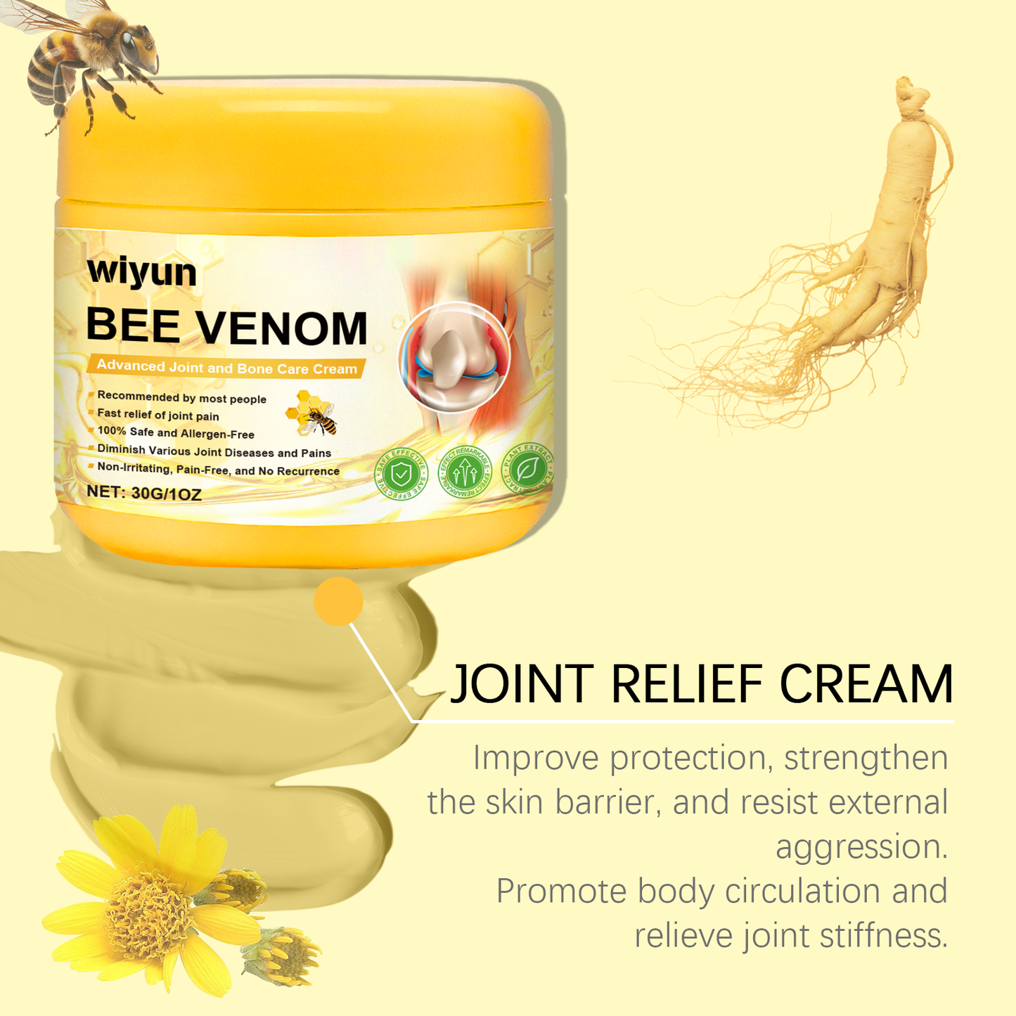 Wiyun Joint Repair Cream | Daily Wrist & Knee Massage Relief