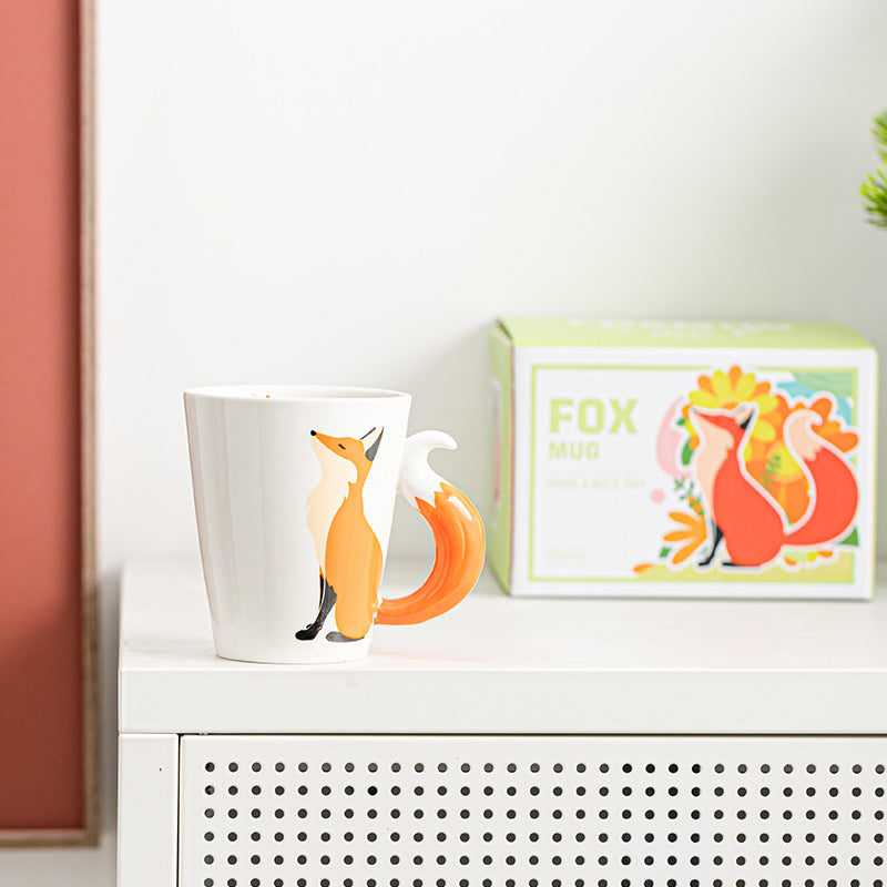 Ceramic Fox Mug – Creative Animal Coffee Cup | Cute Gift for All Occasions