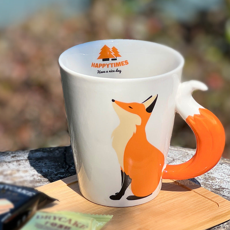 Ceramic Fox Mug – Creative Animal Coffee Cup | Cute Gift for All Occasions