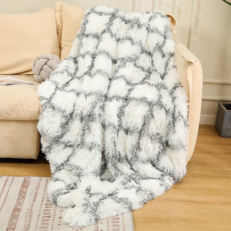 Soft Tie-Dye Plush Blanket – Photography Prop, Nap & Sofa Throw (Multiple Sizes)