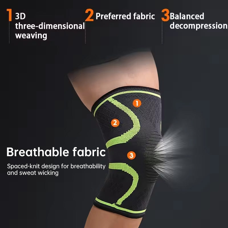 Men Women Knee Brace Compression Sleeves - Sports Support for Running, Gym & Workouts