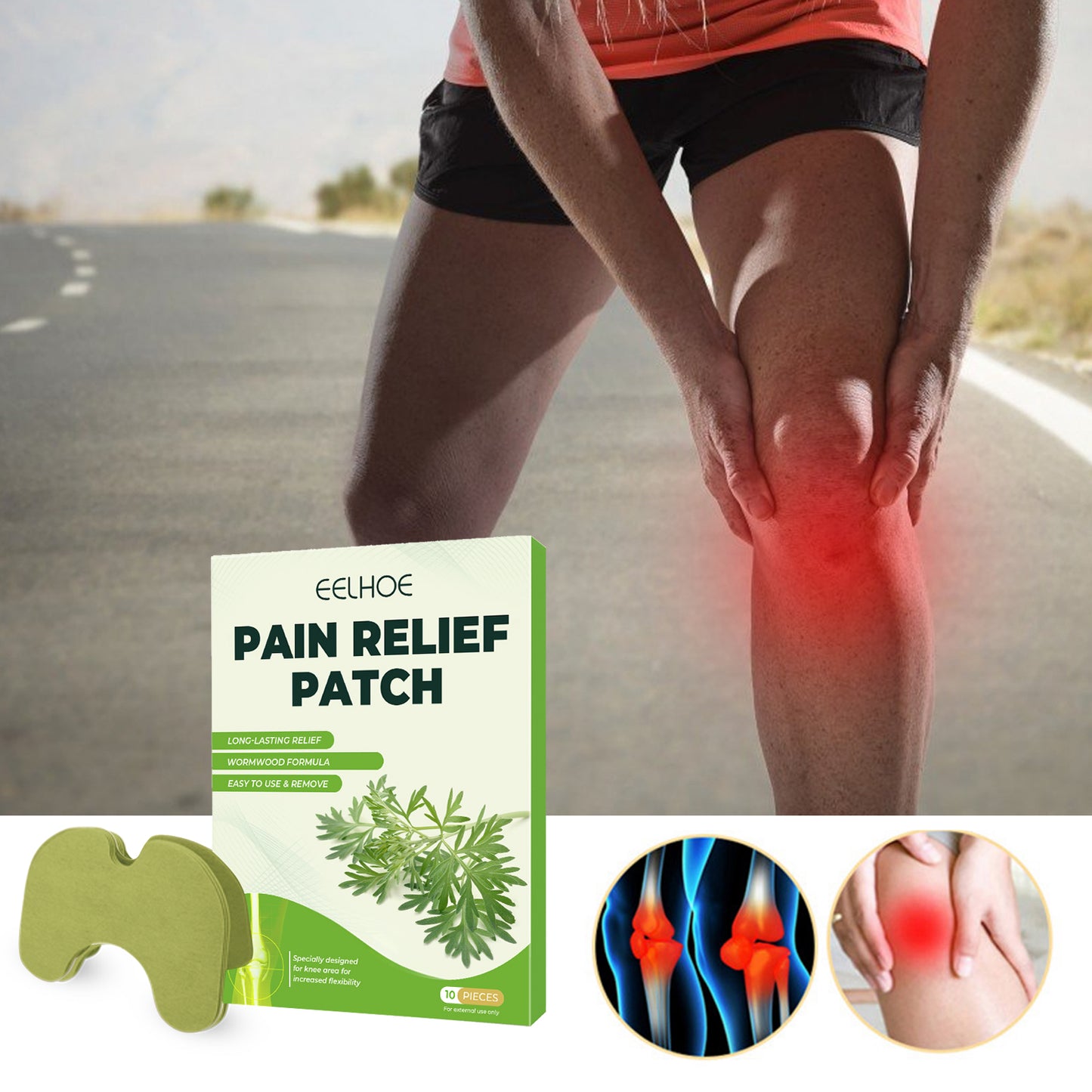 EELHOE Pain Relief Patch | Fast Relief for Back, Neck, Knee & Joint Discomfort