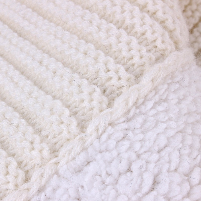 Knitted Baby Winter Sleeping Bag – Warm Wool Footmuff for Stroller | Newborn Swaddle Sleepsack