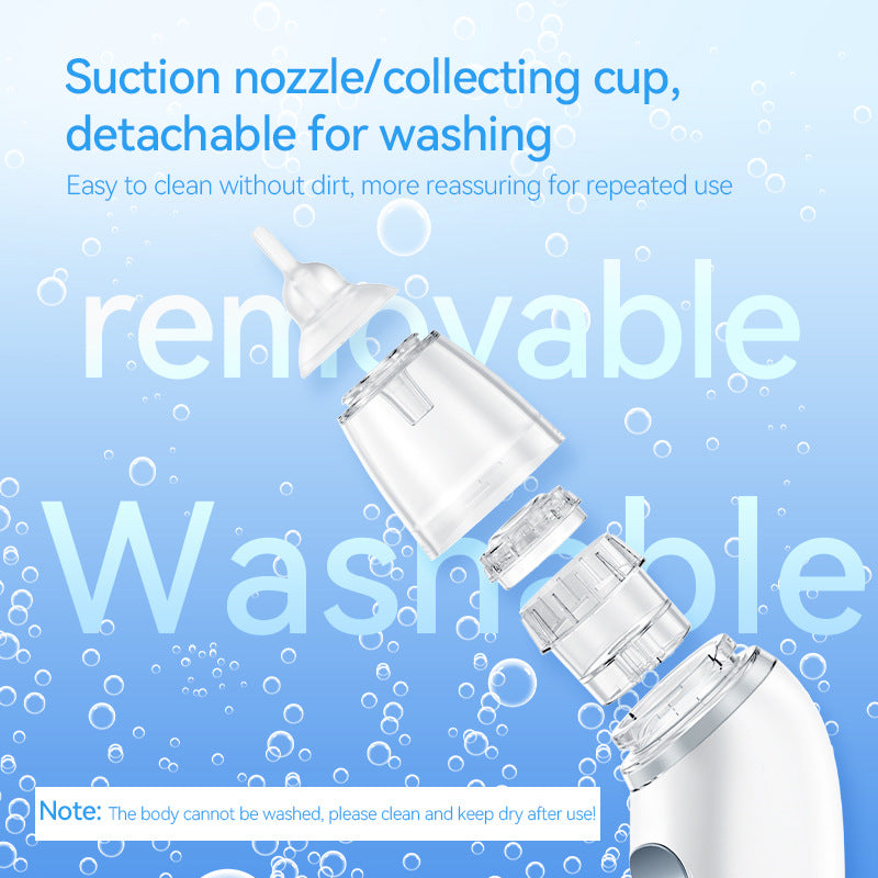 Electric Baby Nasal Aspirator – Rechargeable Nose Cleaner with Soft Suction | Infant Mucus & Congestion Relief