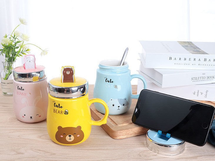 Cute Ceramic Mug – Creative Coffee Cup Gift | Animal Design