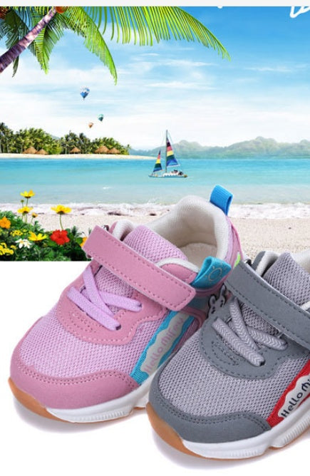 Kids Mesh Sneakers - Breathable Soft Sole Shoes for Boys and Girls