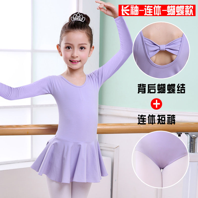 Girls Ballet Dance Dress - Tutu Practice Outfit | Kids Dancewear
