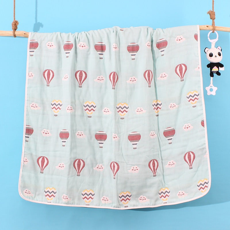 6‑Layer Baby Gauze Blanket – Soft Muslin Bath Towel & Multi‑Use Swaddle | 110×110 & 120×150 cm