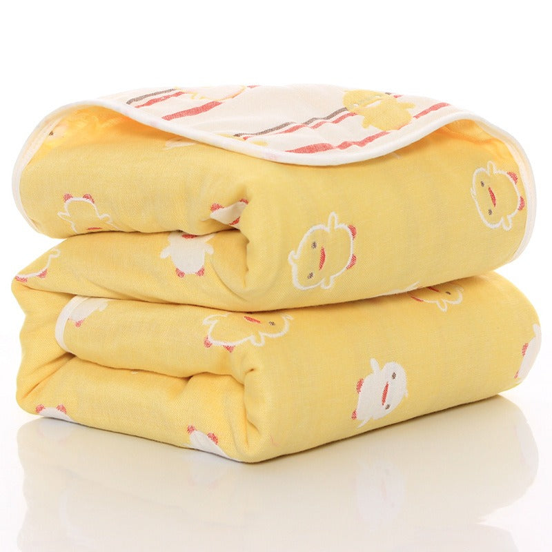 6‑Layer Baby Gauze Blanket – Soft Muslin Bath Towel & Multi‑Use Swaddle | 110×110 & 120×150 cm