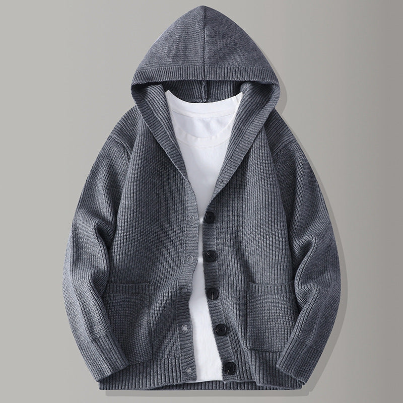 Men’s Autumn Winter Cardigan – Casual Knit Sweater Jacket