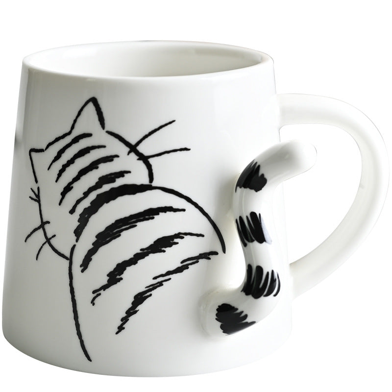Cute Cartoon Ceramic Mug – Animal Coffee Cup | Rabbit, Cat & Dog Design