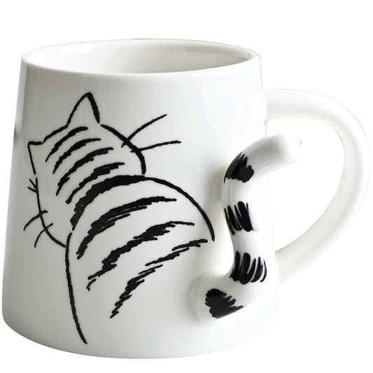 Cute Cartoon Ceramic Mug – Animal Coffee Cup | Rabbit, Cat & Dog Design