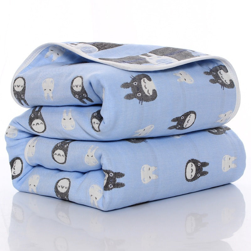 6‑Layer Baby Gauze Blanket – Soft Muslin Bath Towel & Multi‑Use Swaddle | 110×110 & 120×150 cm