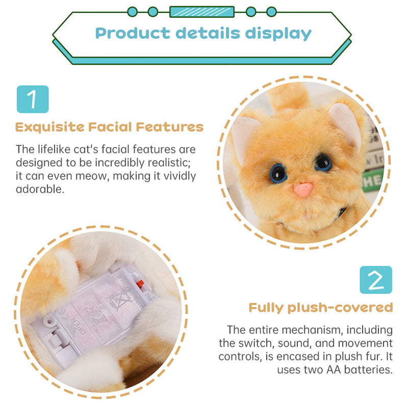 Interactive Electronic Cat Toy - Realistic Walking Sound Pet Toy