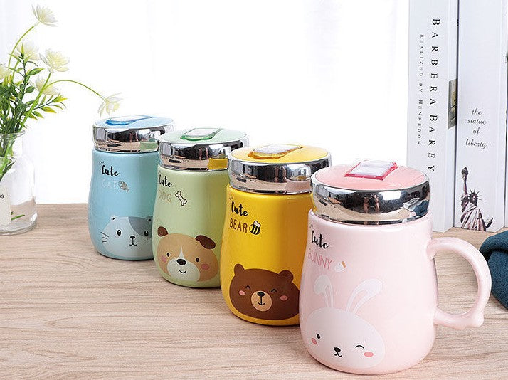 Cute Ceramic Mug – Creative Coffee Cup Gift | Animal Design