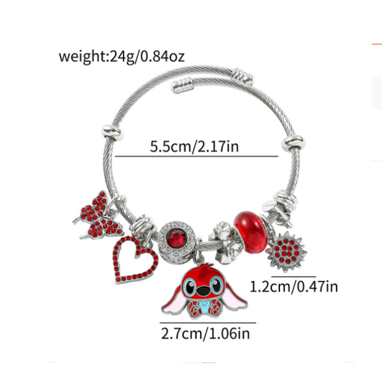 Stitch Character Bracelet - Disney Lilo & Stitch Jewelry