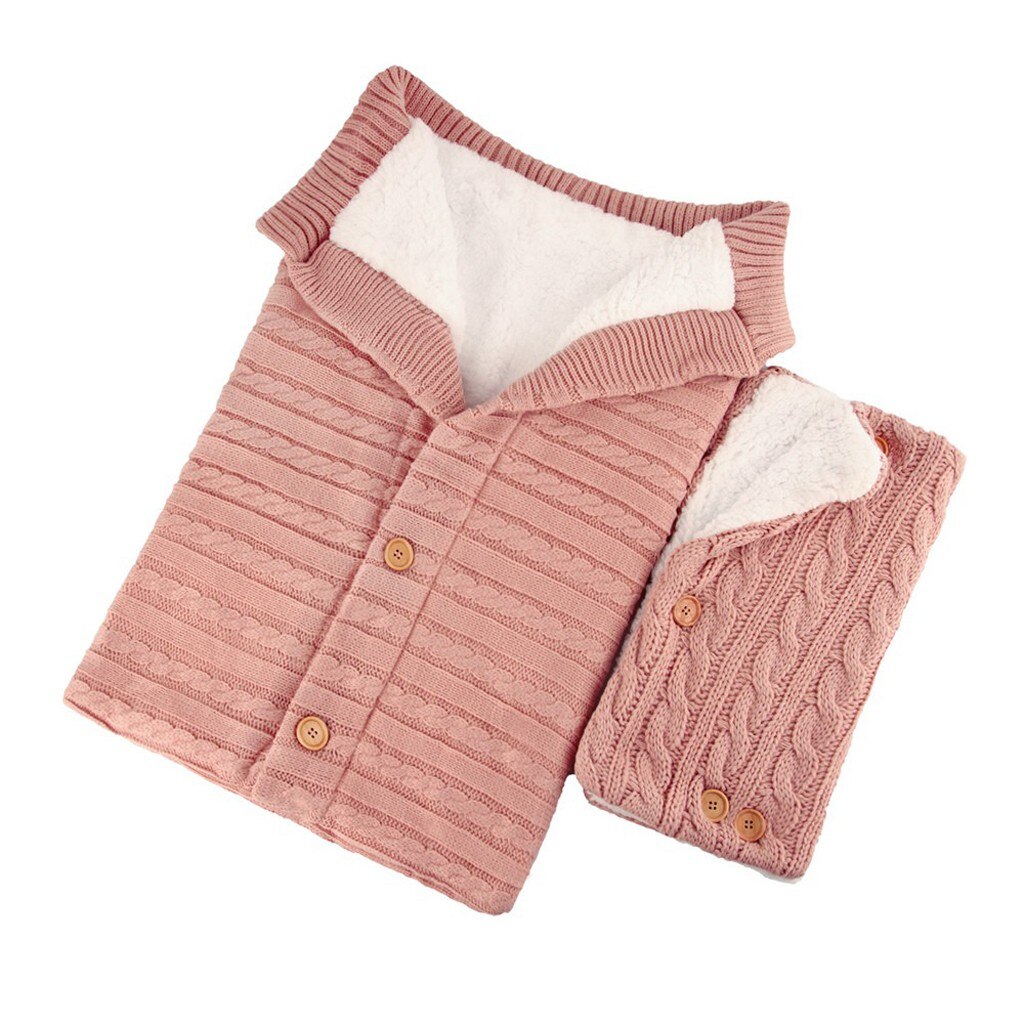 Baby Winter Swaddle Sleeping Bag with Stroller Gloves – Soft Fleece Wrap for Newborns
