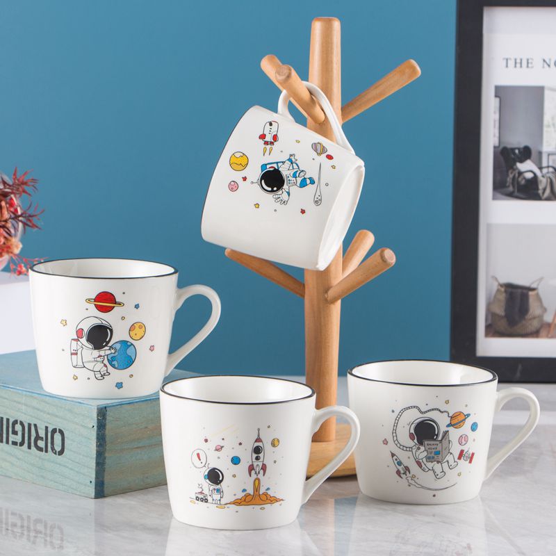 Creative Astronaut Mug – Spaceman Ceramic Coffee Cup | Planet Design Gift