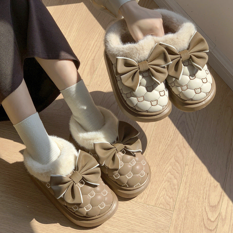 Pantuflas Impermeables con Moño · Waterproof Bow Slippers