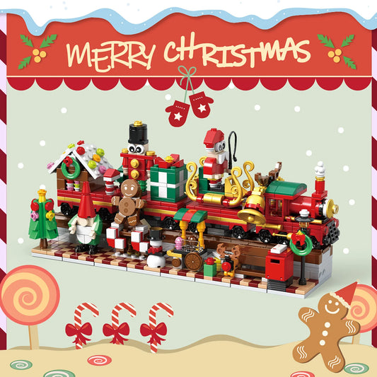 Christmas Advent Calendar Building Blocks - 24 Day Train Set