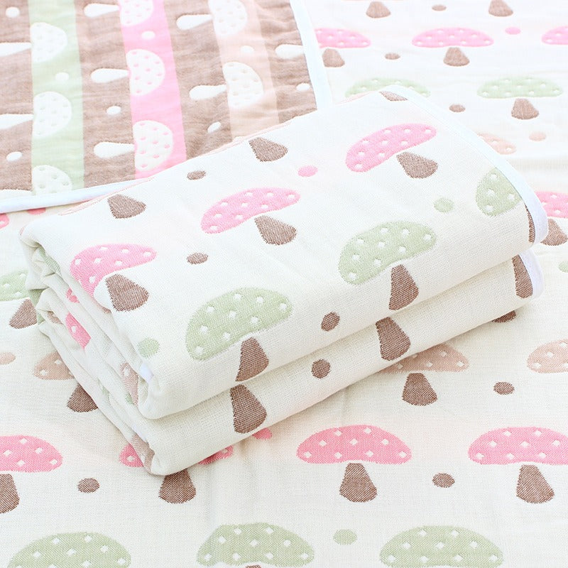 6‑Layer Baby Gauze Blanket – Soft Muslin Bath Towel & Multi‑Use Swaddle | 110×110 & 120×150 cm