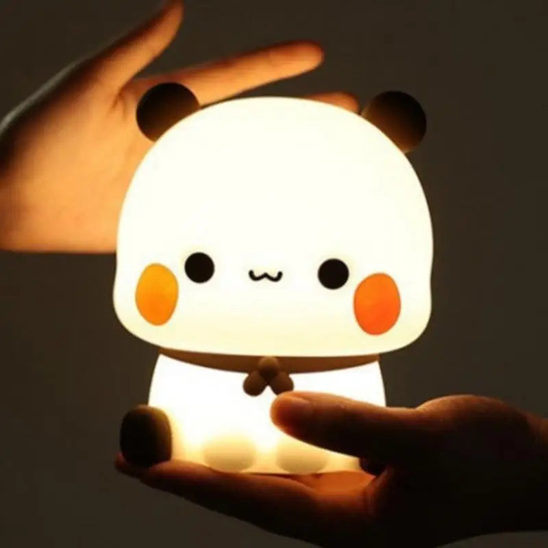 Cute Panda Night Light LED Squishy - 3 Modes Dimmable Touch Lamp for Baby & Kids Bedroom