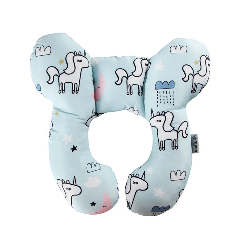 Baby Head Support U‑Shaped Pillow – Car Seat & Stroller Neck Protection | Infant Sleeping Cushion