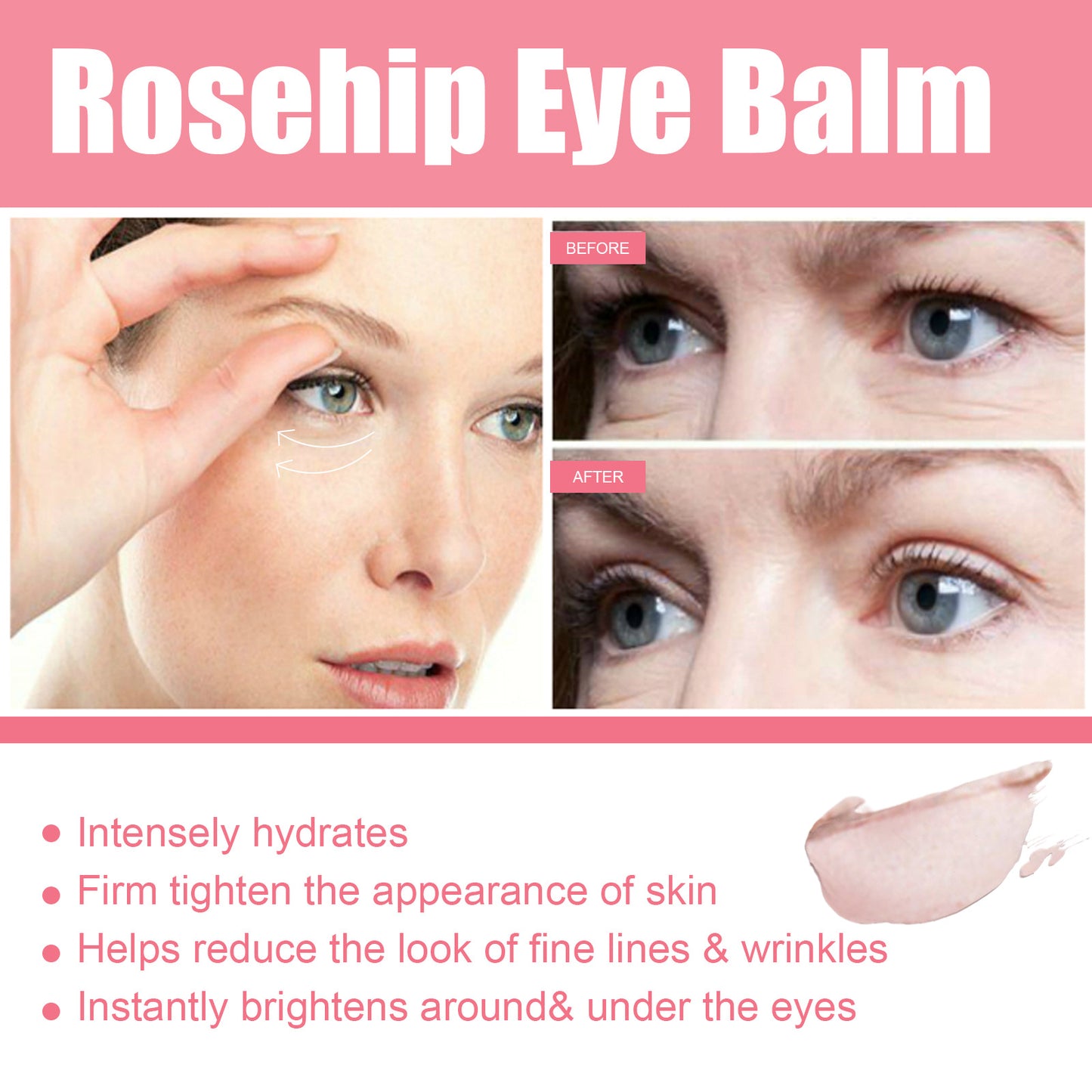 Renewing Rosehip Eye Balm | Lifting, Moisturizing & Deep Hydration Stick