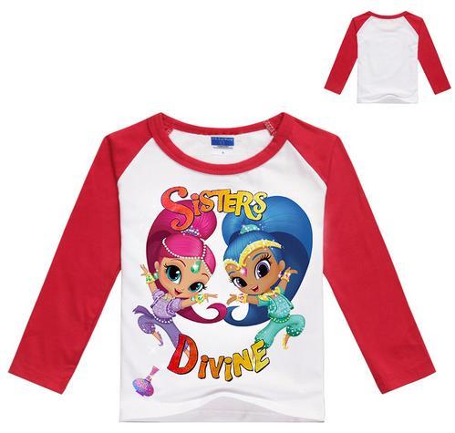 Kids Student Cotton Tops Sports Casual Tees Sweater Children Hoodie Long Sleeved T-Shirt Baby Girls T Shirt