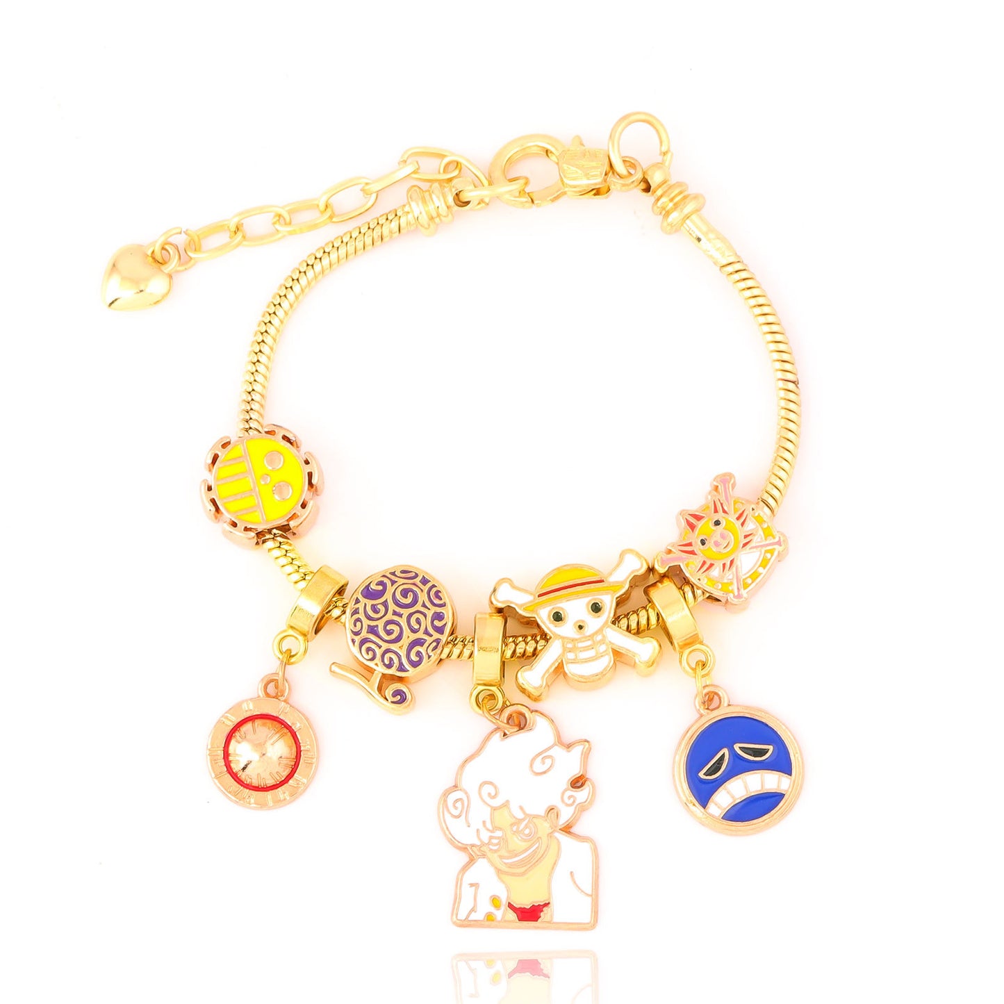 One Piece Luffy Gear 5 Nika Metal Bracelet - Anime Jewelry