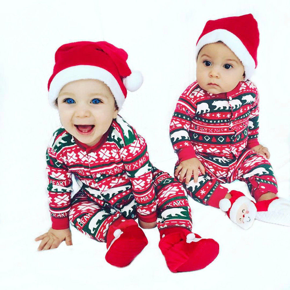 Christmas Santa Baby Romper – cozy winter outfit