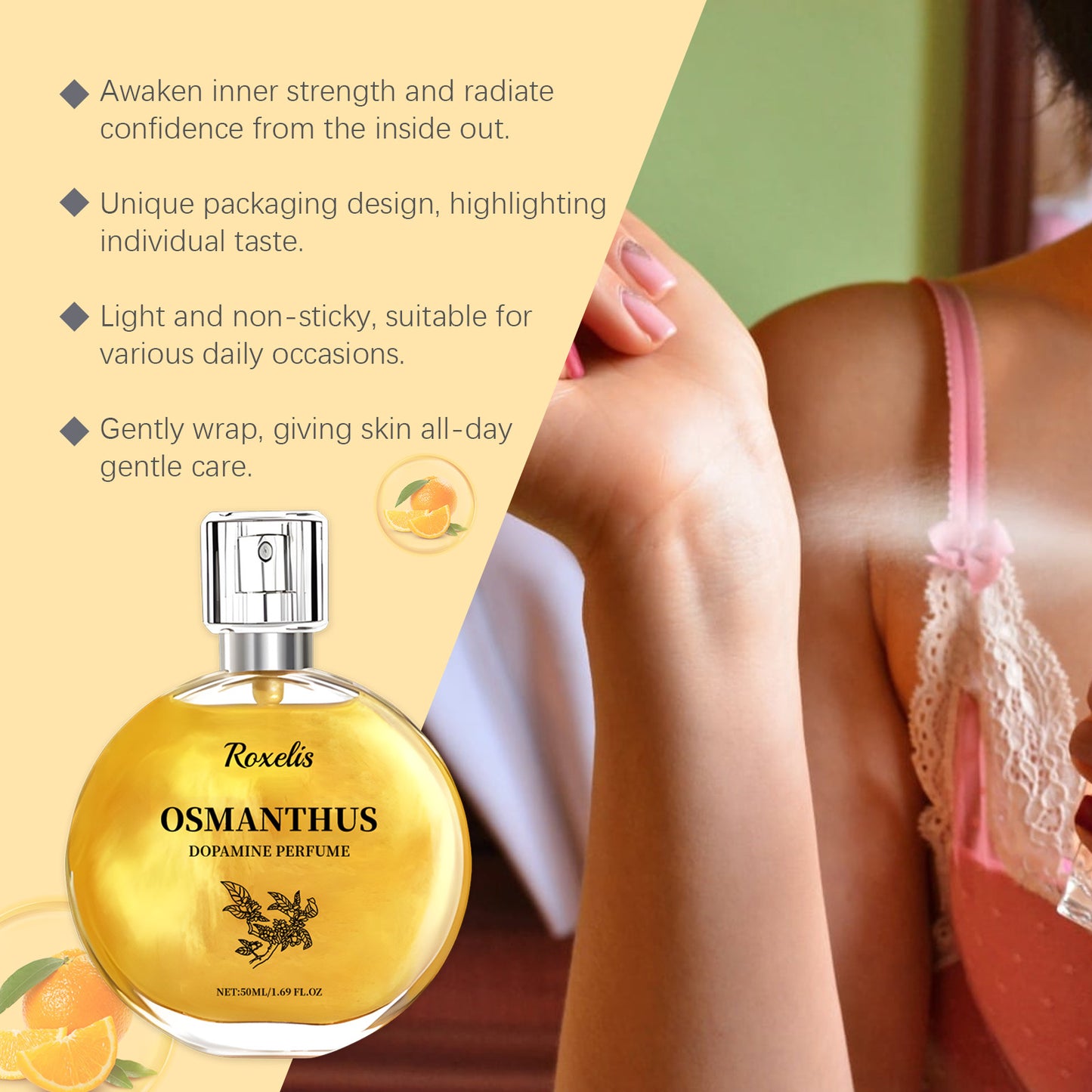 Roxelis Osmanthus Arabic Perfume - Fresh Light Long-Lasting Scent