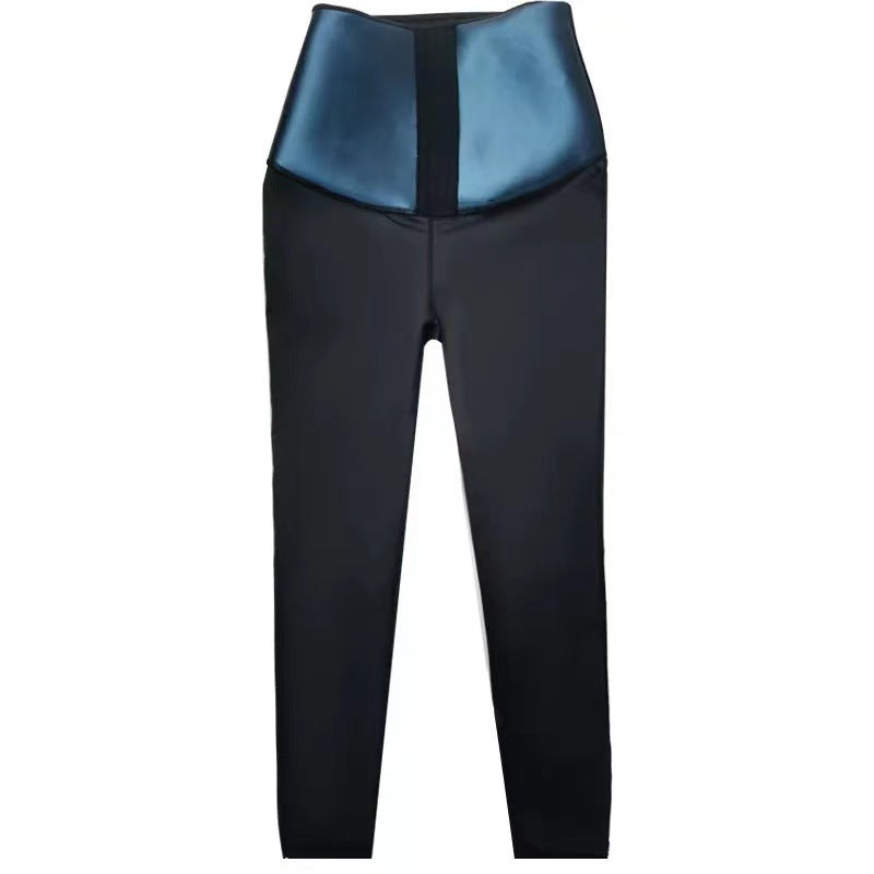 High Waist Compression Yoga Pants - Tummy Control Cropped Leggings