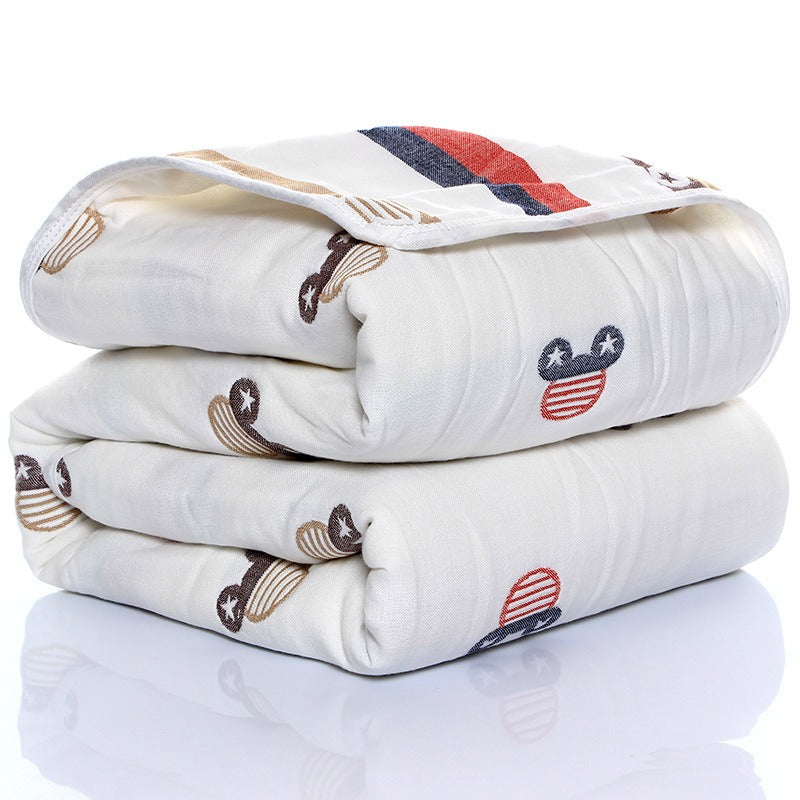 6‑Layer Baby Gauze Blanket – Soft Muslin Bath Towel & Multi‑Use Swaddle | 110×110 & 120×150 cm