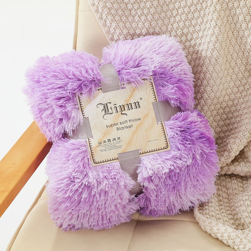 Soft Tie-Dye Plush Blanket – Photography Prop, Nap & Sofa Throw (Multiple Sizes)