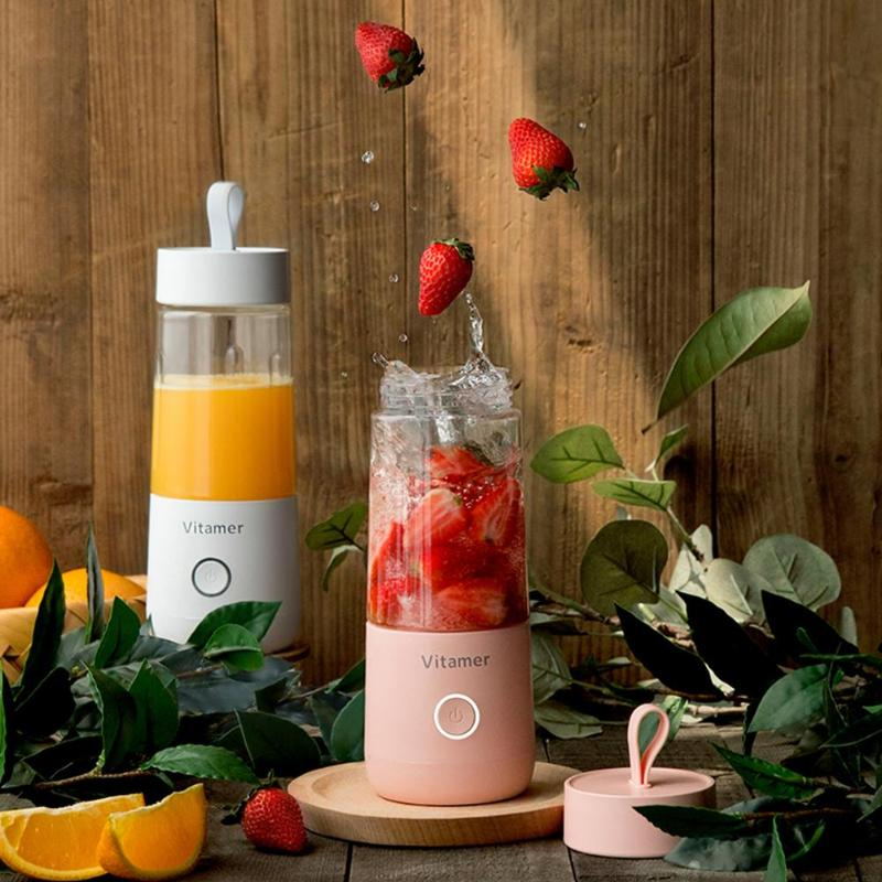 Portable Blender 350ml – USB Rechargeable Smoothie Maker | Kitchen Gadget