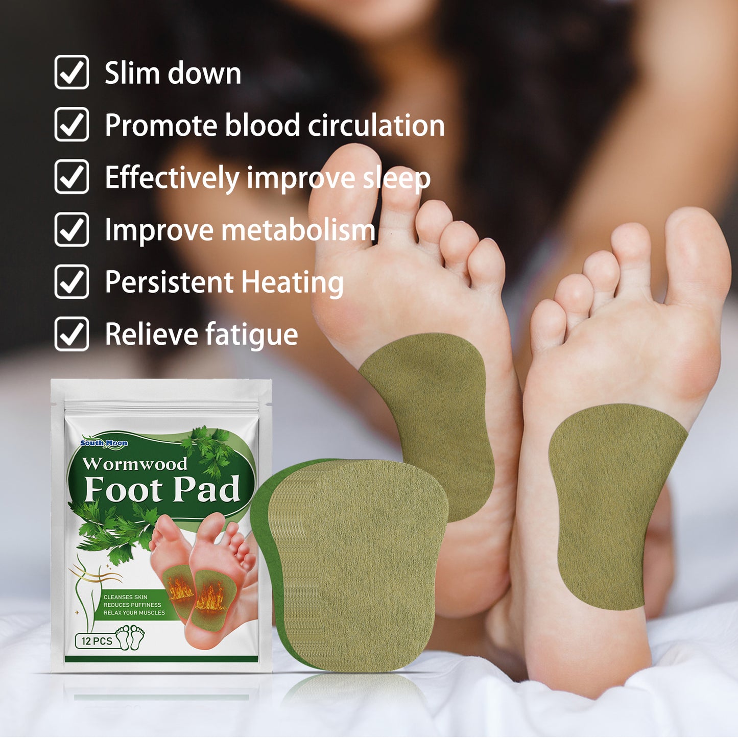 South Moon Foot Care Patches – Herbal Cleansing & Nourishing Foot Pads