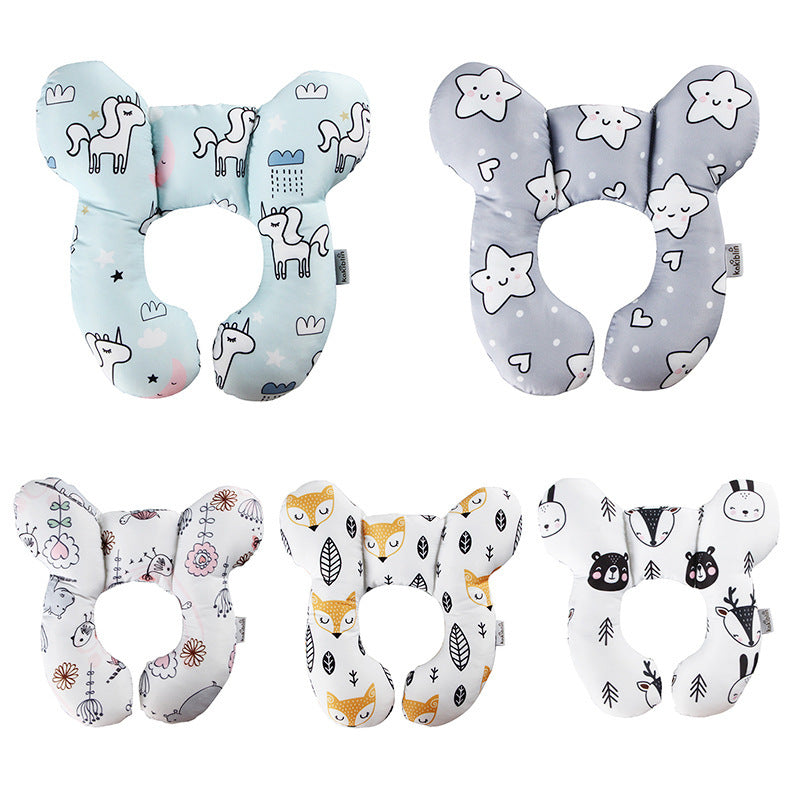 Baby Head Support U‑Shaped Pillow – Car Seat & Stroller Neck Protection | Infant Sleeping Cushion