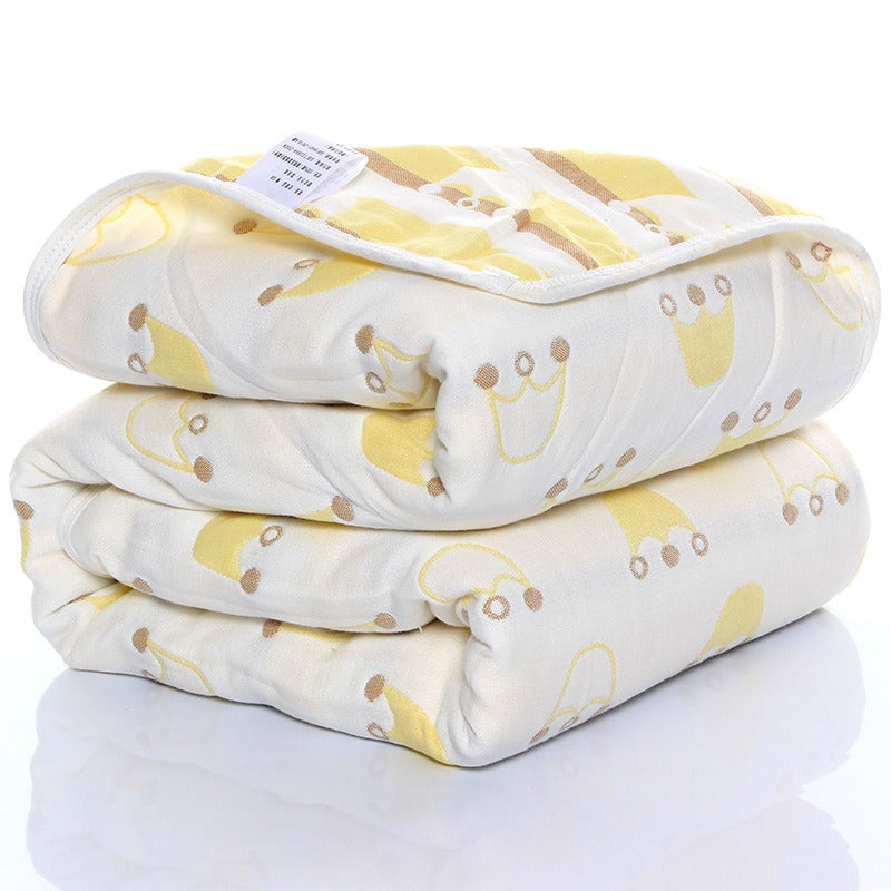 6‑Layer Baby Gauze Blanket – Soft Muslin Bath Towel & Multi‑Use Swaddle | 110×110 & 120×150 cm