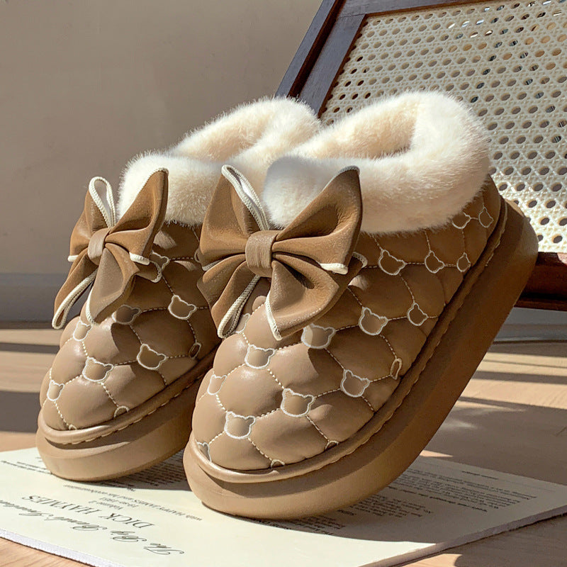 Pantuflas Impermeables con Moño · Waterproof Bow Slippers