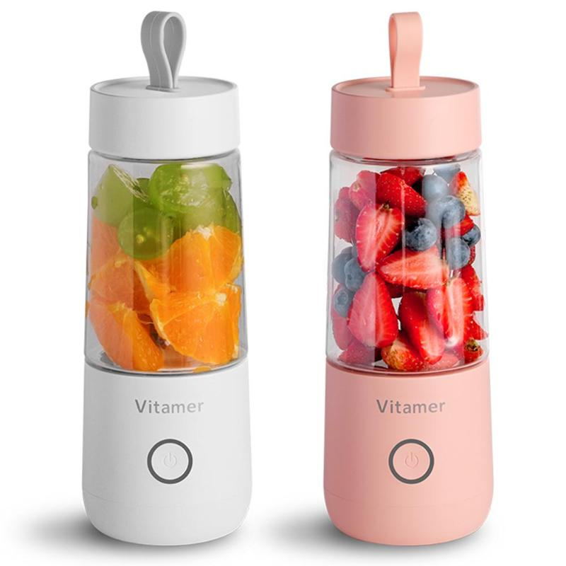 Portable Blender 350ml – USB Rechargeable Smoothie Maker | Kitchen Gadget