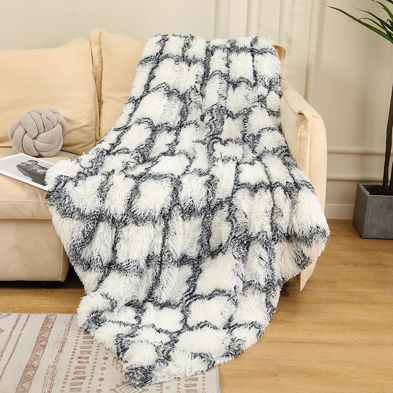 Soft Tie-Dye Plush Blanket – Photography Prop, Nap & Sofa Throw (Multiple Sizes)