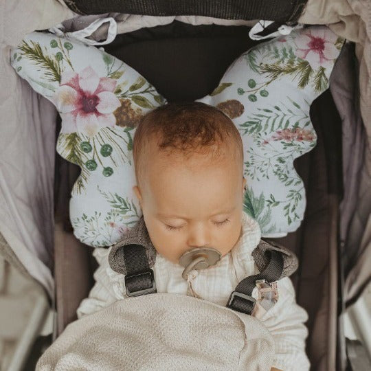 Baby Stroller Butterfly Neck Pillow – Shock-Absorbing Head Support for Newborns & Toddlers